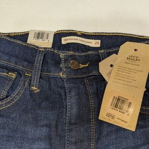 NWT Levi's high rise super skinny jeans size 26